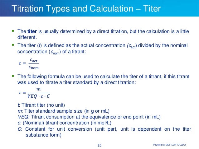 what is a titer what is a titer